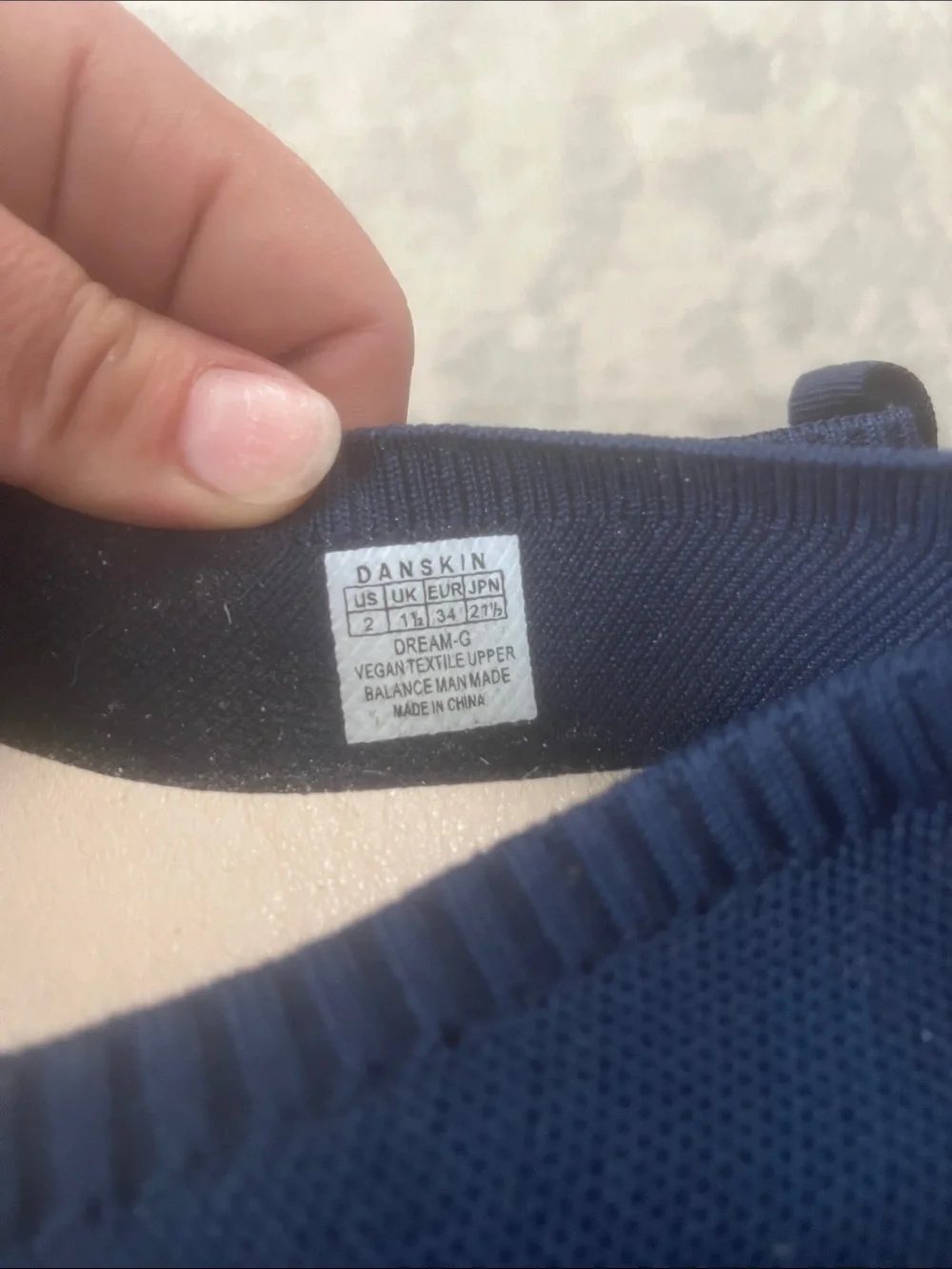 Danskin Navy Knit Slip-On Loafers